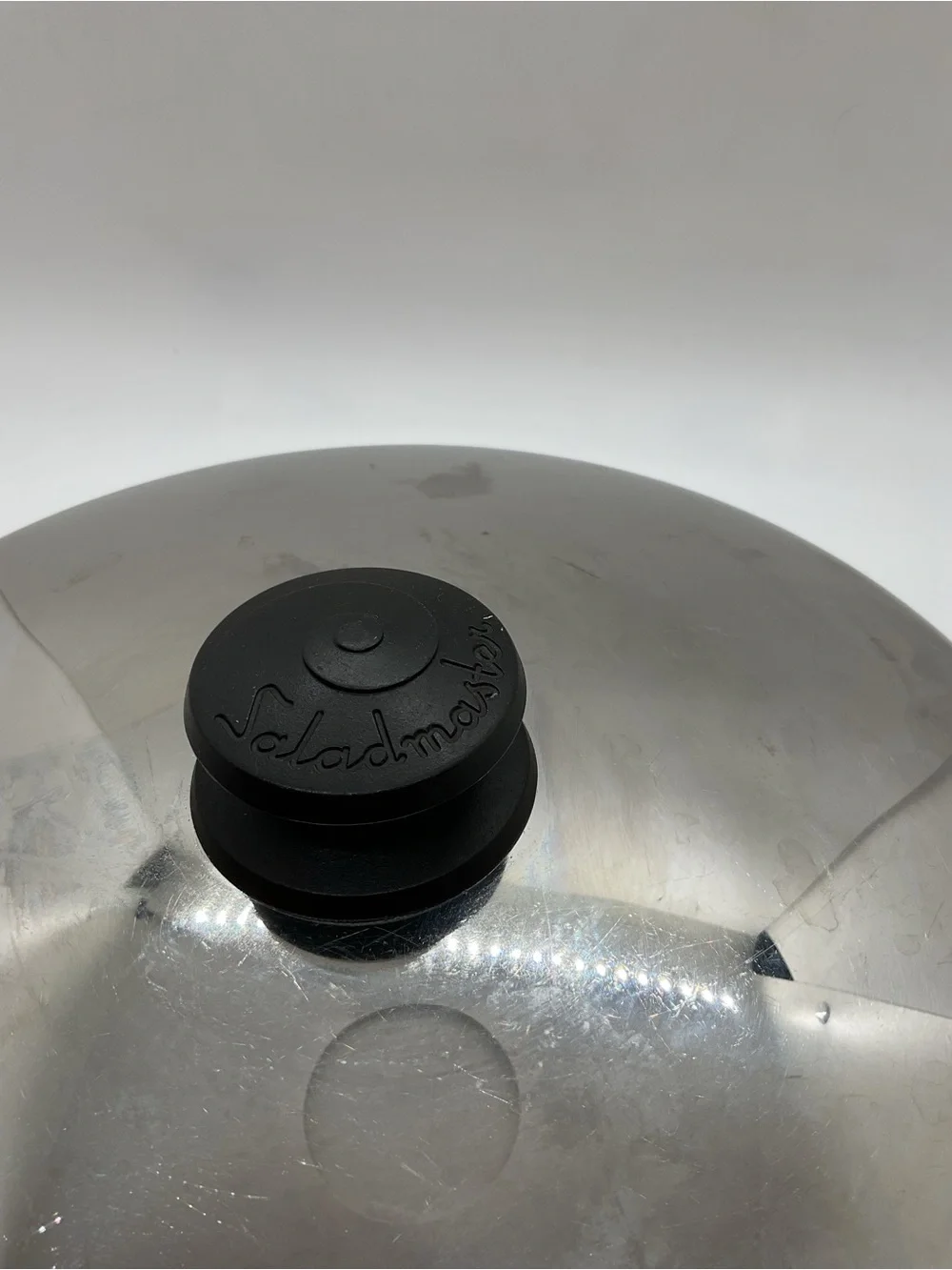 Saladmaster Stainless Steel Frying Pan Lid with Black Knob and Vapo Seal Vent